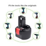 Bosch 2 607 001 380 9.6V 2000mAh Drill Replacement Battery  TooBattery