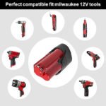 MILWAUKEE M12TLED-0 12V 3500mAh Drill Replacement Battery  UKTool-Battery