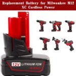 MILWAUKEE M12B4 12V 6000mAh Drill Replacement Battery  UKTool-Battery